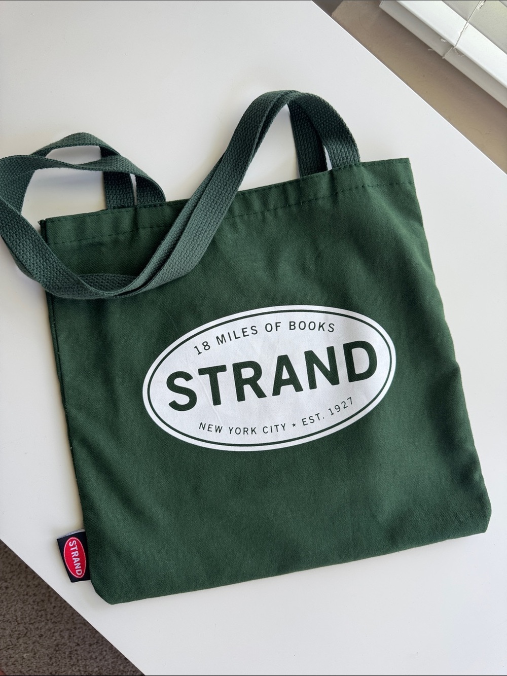 Strand Canvas Tote Bag in Forest Green